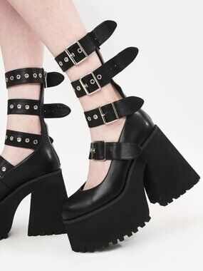 Gloom Worthy Platform Maryjanes 8 Dollskill the Grave Girls